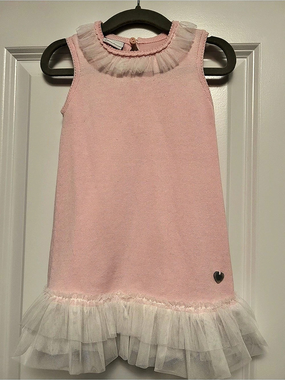 Giannini Pink & White Tulle Dress Baby 3 Like New